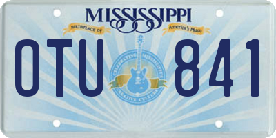 MS license plate OTU841