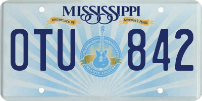 MS license plate OTU842