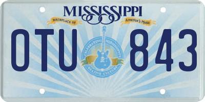 MS license plate OTU843