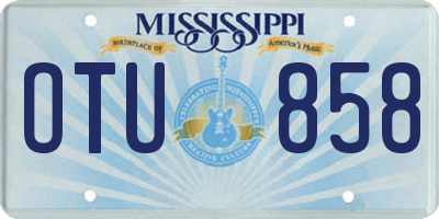 MS license plate OTU858