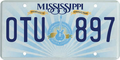 MS license plate OTU897