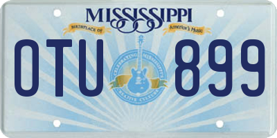 MS license plate OTU899