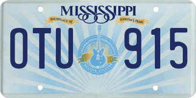 MS license plate OTU915