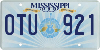 MS license plate OTU921
