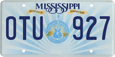 MS license plate OTU927