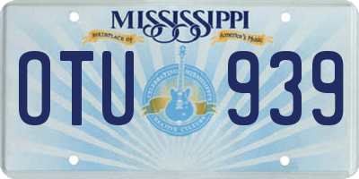 MS license plate OTU939