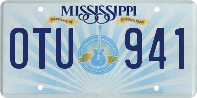 MS license plate OTU941