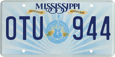 MS license plate OTU944