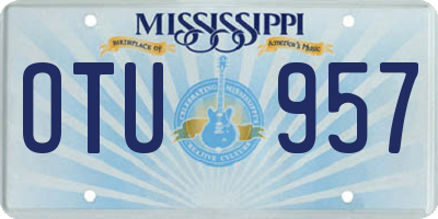 MS license plate OTU957