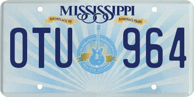 MS license plate OTU964