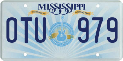 MS license plate OTU979