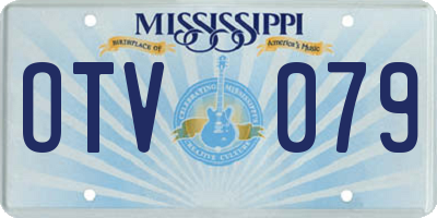 MS license plate OTV079