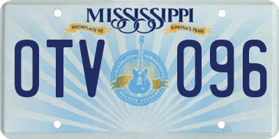 MS license plate OTV096