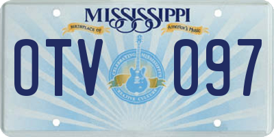 MS license plate OTV097