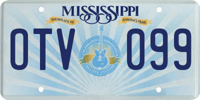 MS license plate OTV099