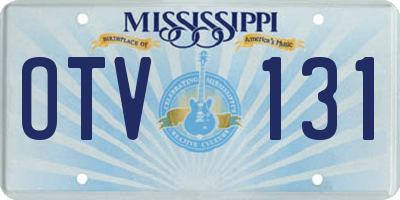 MS license plate OTV131