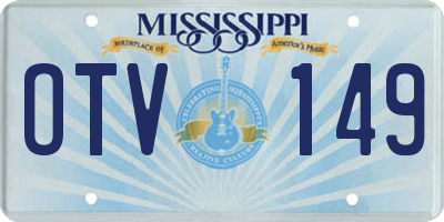 MS license plate OTV149