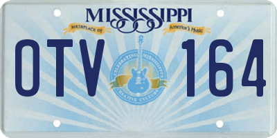 MS license plate OTV164