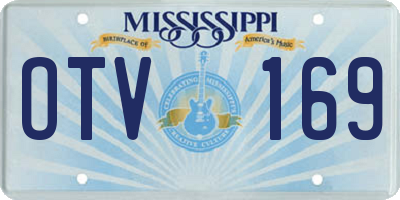 MS license plate OTV169