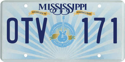 MS license plate OTV171