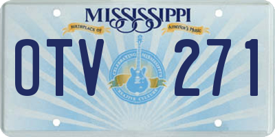 MS license plate OTV271