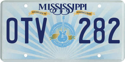 MS license plate OTV282