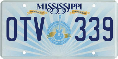 MS license plate OTV339