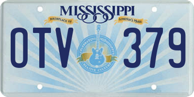 MS license plate OTV379