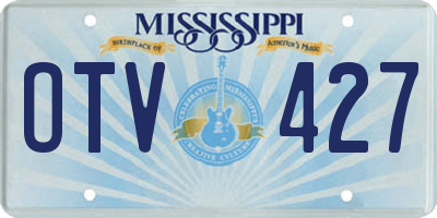 MS license plate OTV427