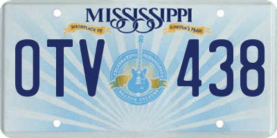 MS license plate OTV438