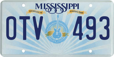MS license plate OTV493