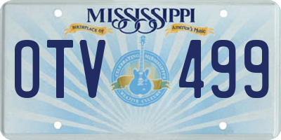 MS license plate OTV499