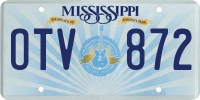 MS license plate OTV872