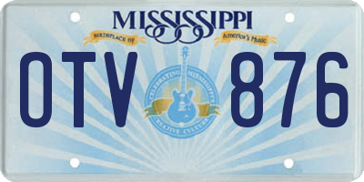 MS license plate OTV876
