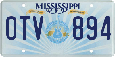 MS license plate OTV894