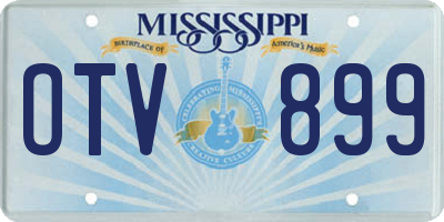 MS license plate OTV899