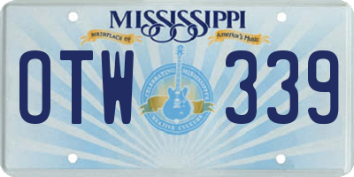 MS license plate OTW339