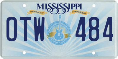 MS license plate OTW484