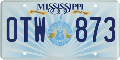 MS license plate OTW873