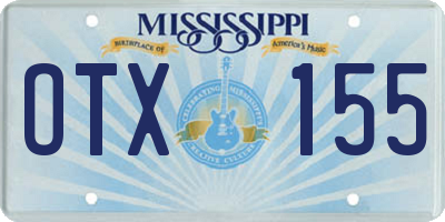 MS license plate OTX155