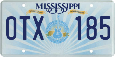 MS license plate OTX185