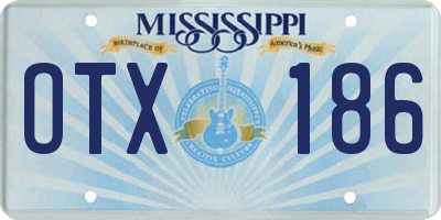 MS license plate OTX186
