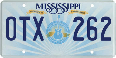 MS license plate OTX262