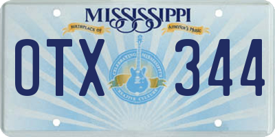 MS license plate OTX344
