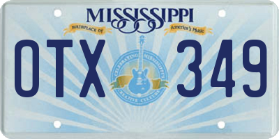 MS license plate OTX349
