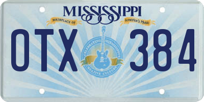 MS license plate OTX384