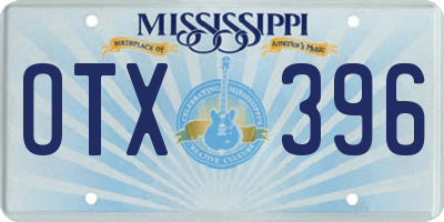 MS license plate OTX396