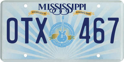 MS license plate OTX467