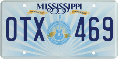 MS license plate OTX469