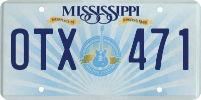 MS license plate OTX471